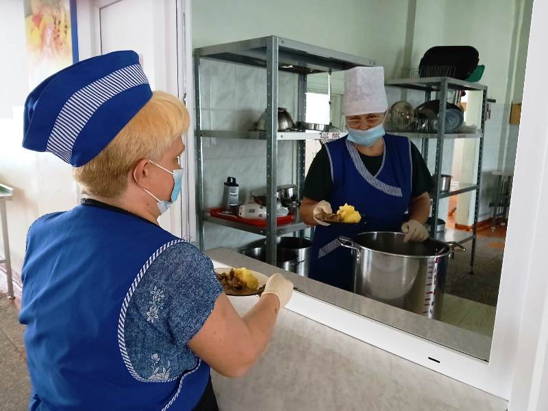 Проверка санитарного состояния обеденного зала